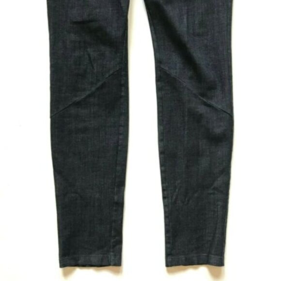 Charlotte Brody Chambray Denim Leggings Pants Womens 2 Navy Blue Stretch Skinny - Picture 5 of 7